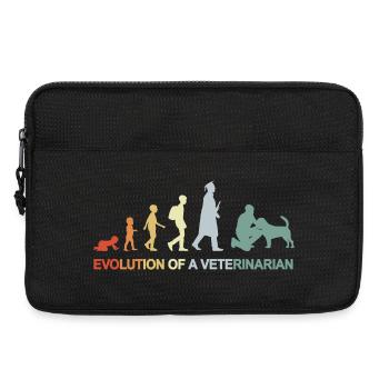 Development from child to veterinarian - Laptop bag 13" - black - Front