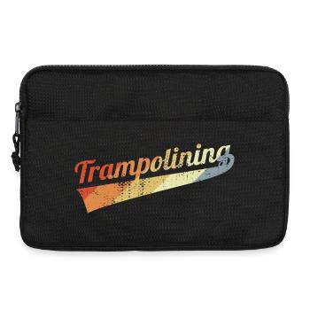 Vintage Trampoline Jumping - Laptop bag 13" - black - Front