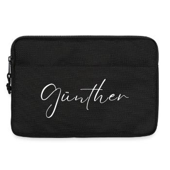 T-shirt Günther Name Cadeau pour hommes - Sacoche pour ordinateur portable 13 pouces - noir - Devant