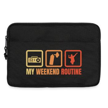 Break Dancer Weekend Routine - Laptop bag 13" - black - Front