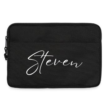 Steven Name T-Shirt Geschenk Für Männer - Laptoptasche 13" - Schwarz - Vorne