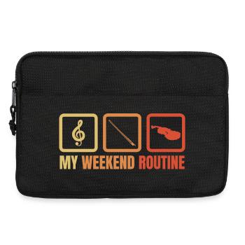 Geigenspieler Wochenende - Laptoptasche 13" - Schwarz - Vorne
