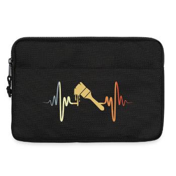 Pinceau de peintre vintage - Sacoche pour ordinateur portable 13 pouces - noir - Devant