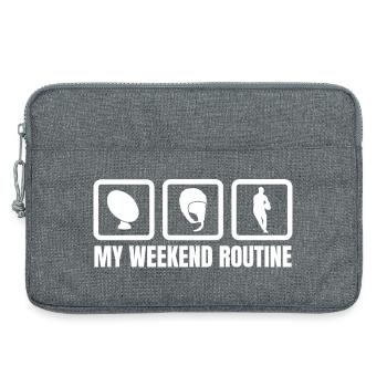 Ma routine du week-end - Sacoche pour ordinateur portable 13 pouces - gris chiné - Devant
