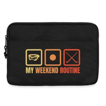 Hockeyspieler Wochenende - Laptoptasche 13" - Schwarz - Vorne