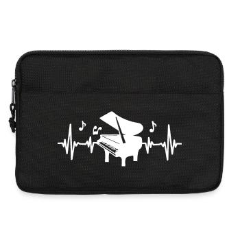 Piano Pianist - Laptoptasche 13" - Schwarz - Vorne