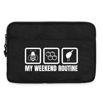 Ma routine du week-end - Sacoche pour ordinateur portable 13 pouces - noir - Devant