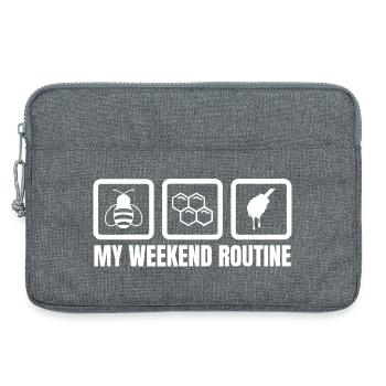 My Weekend Routine - Laptop bag 13" - heather grey - Front