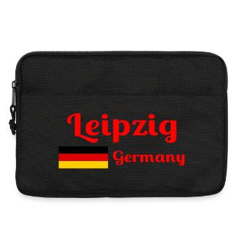 Leipzig, Deutschland - Stilvolle Drucke - Laptoptasche 13" - Schwarz - Vorne