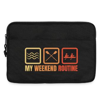 Rower Weekend Routine - Laptop bag 13" - black - Front