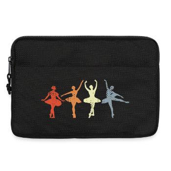 Ballet Fille Danse Look Vintage - Sacoche pour ordinateur portable 13 pouces - noir - Devant