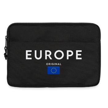 Drapeau de l’Europe, fierté européenne - Sacoche pour ordinateur portable 13 pouces - noir - Devant