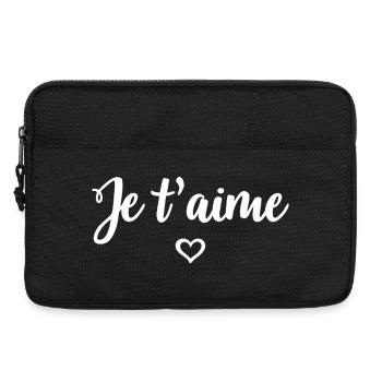I love you - Laptop bag 13" - black - Front