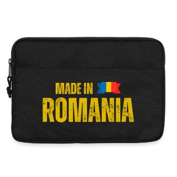 Made in Romania, Romanian pride - Laptop bag 13" - black - Front