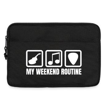 Gitarrenspieler Wochenende - Laptoptasche 13" - Schwarz - Vorne