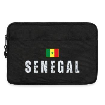 Senegalese flag, proud Senegalese - Laptop bag 13" - black - Front