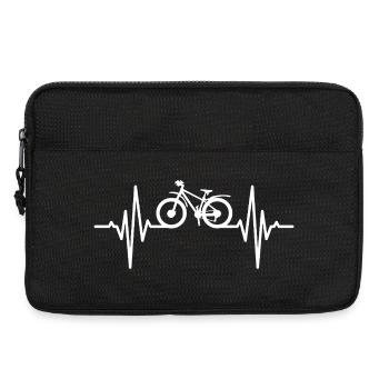 Mountainbiking Herzlinie - Laptoptasche 13" - Schwarz - Vorne