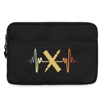 Règle Vintage Heartbeat - Sacoche pour ordinateur portable 13 pouces - noir - Devant