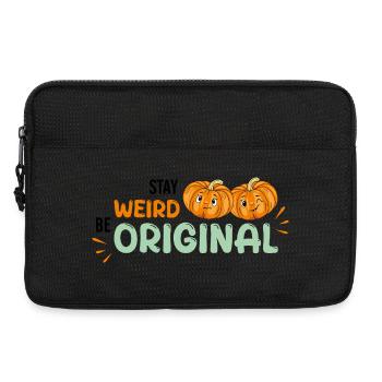 Bleib ungewöhnlich. Sei originell - Laptoptasche 13" - Schwarz - Vorne