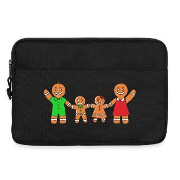 Bonhomme en pain d'épices de Noël en pain d'épices - Sacoche pour ordinateur portable 13 pouces - noir - Devant