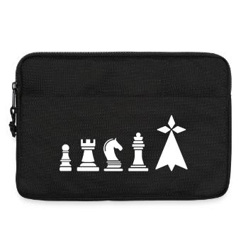 Bretagne Schach – Bretonisches Symbol Hermine & Spiel - Laptoptasche 13" - Schwarz - Vorne