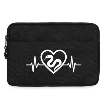 Heart Snake - Laptop bag 13" - black - Front