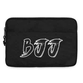 BJJ Schwarzer Gürtel – Jiu Jitsu Rang Design - Laptoptasche 13" - Schwarz - Vorne