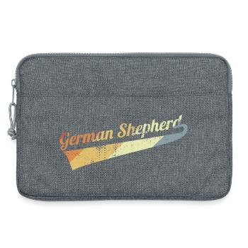 Vintage Deutscher Schäferhund - Laptoptasche 13" - Grau meliert - Vorne