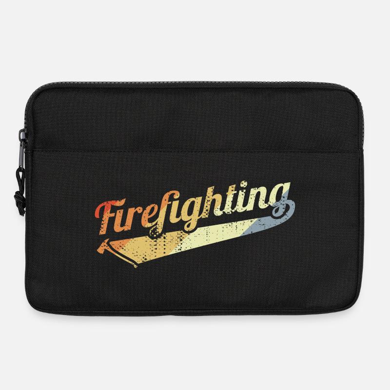 Feuerwehr Vintage Look - Laptoptasche 13" - Schwarz