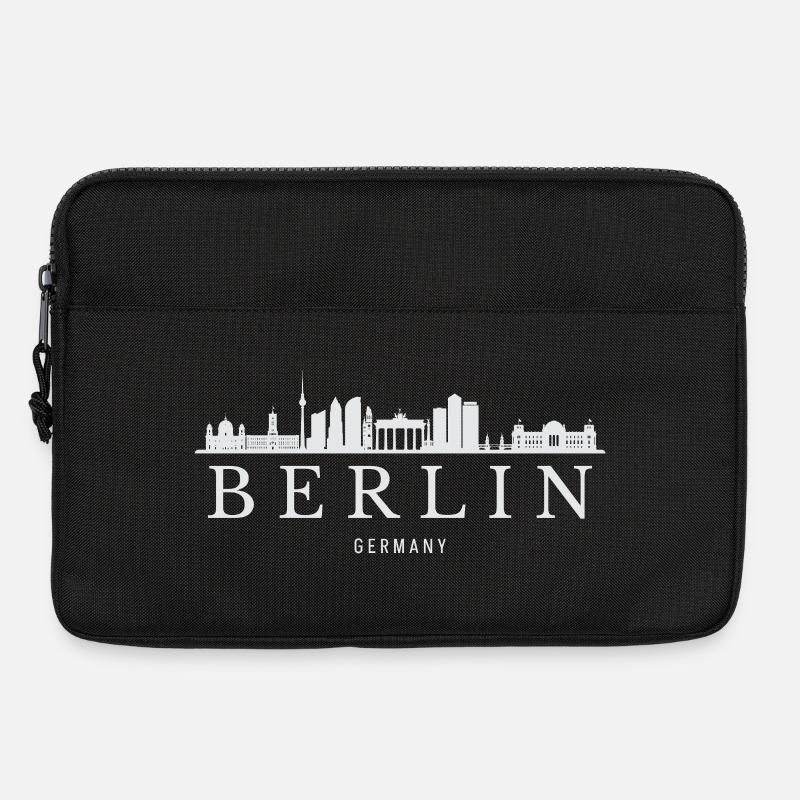 Berliner Skyline, Berlin, Deutschland - Laptoptasche 13" - Schwarz