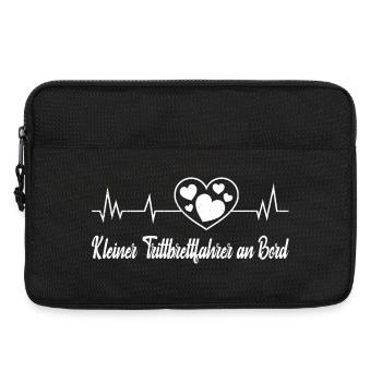 Expectant mother LITTLE FREEBOARD RIDER ON BOARD - Laptop bag 13" - black - Front
