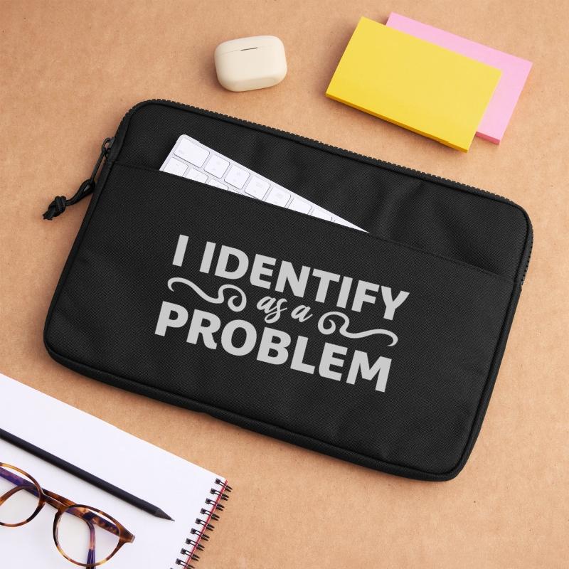 I Identify as a Problem Statement Frech Rebellisch Laptoptasche 13"