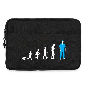 Entwicklung vom Baby zum Krankenpfleger - Laptoptasche 13" - Schwarz - Vorne