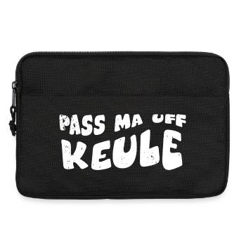 Pass ma auf Keule - Laptoptasche 13" - Schwarz - Vorne