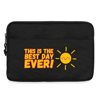 Most beautiful day ever - Laptop bag 13" - black - Front