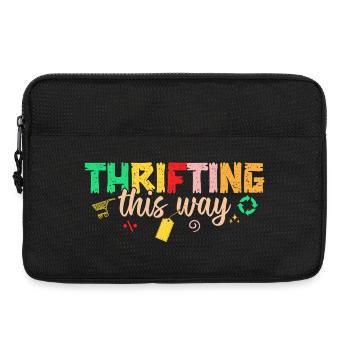Thrift Shopper Thrifting This Way Thrift Store - Laptoptasche 13" - Schwarz - Vorne