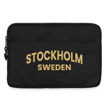 Stockholm – Sweden Text Design - Laptop bag 13" - black - Front