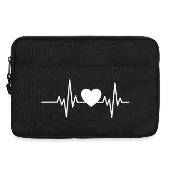 Conception Heartbeat Heartline - Sacoche pour ordinateur portable 13 pouces - noir - Devant