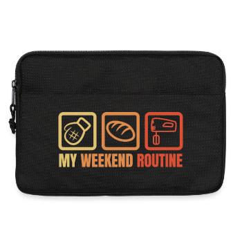 Ma routine du week-end - Sacoche pour ordinateur portable 13 pouces - noir - Devant