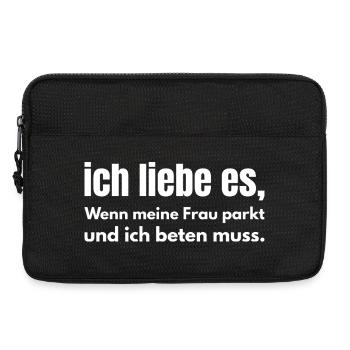 Ich liebe es, wenn meine Frau parkt – Auto Humor - Laptoptasche 13" - Schwarz - Vorne