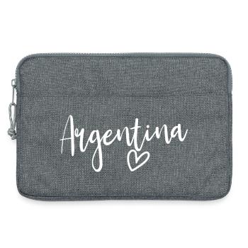 Argentinien Herz Frauen Liebe Argentinien - Laptoptasche 13" - Grau meliert - Vorne