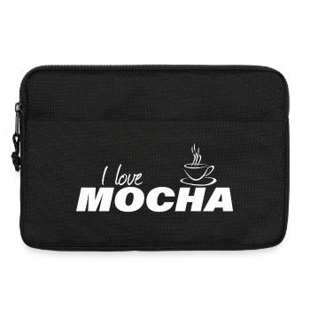 I LOVE MOCHA - Laptop bag 13" - black - Front