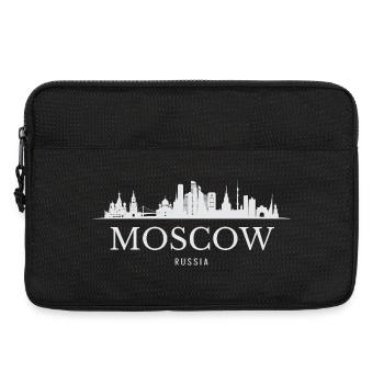 Silhouette de Moscou, Moscou Russie - Sacoche pour ordinateur portable 13 pouces - noir - Devant