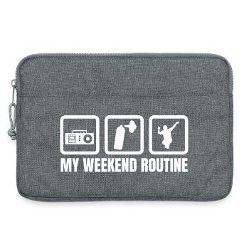 Breakdancer Wochenende - Laptoptasche 13" - Grau meliert - Vorne