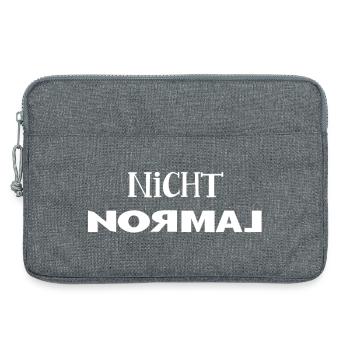 Nicht normal - Laptoptasche 13" - Grau meliert - Vorne