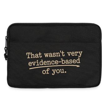 That Wasn't Evidence Based Medicine Lab Nerd Doctor - Laptop bag 13" - black - Front