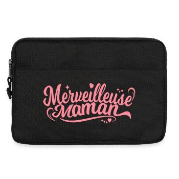 Merveilleuse Maman Cadeau Fête des Mères - Sacoche pour ordinateur portable 13 pouces - noir - Devant
