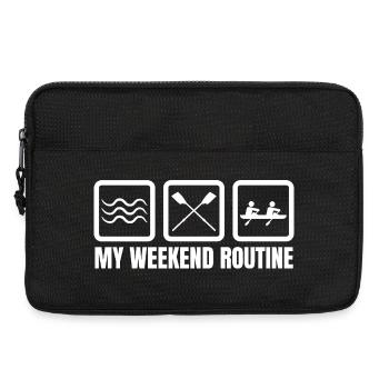 Week-end amusant des rameurs - Sacoche pour ordinateur portable 13 pouces - noir - Devant