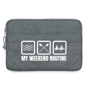 Fun Rowers Weekend - Laptop bag 13" - heather grey - Front