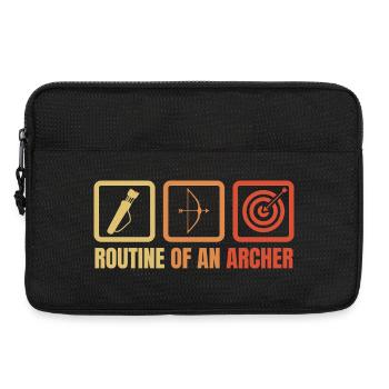 Bogensport Routine - Laptoptasche 13" - Schwarz - Vorne